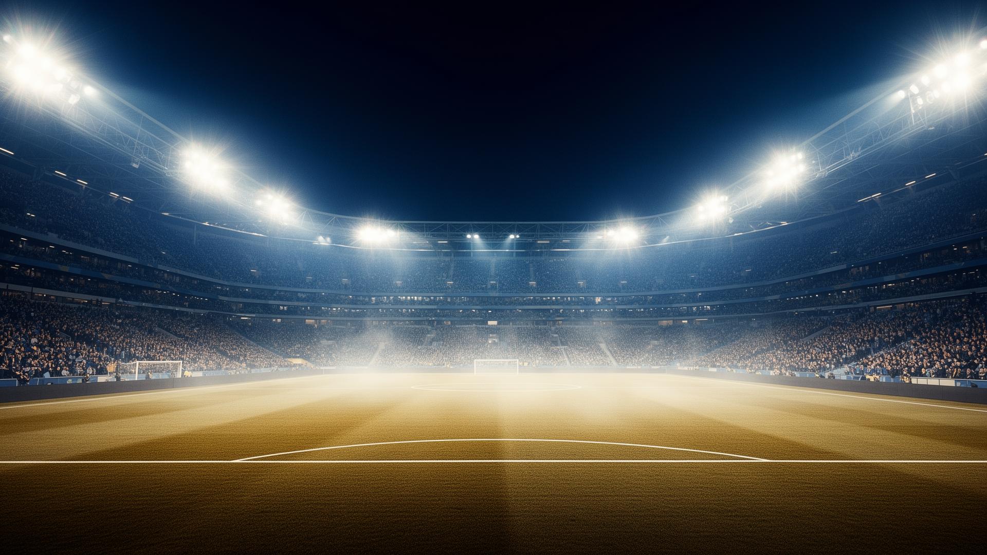 Estadio iluminado